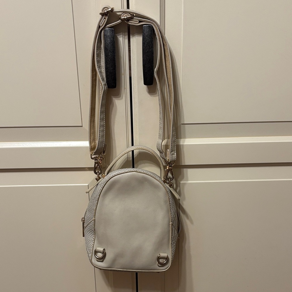 Cream Mini adjustable Backpack - David Jones - Picture 5 of 8